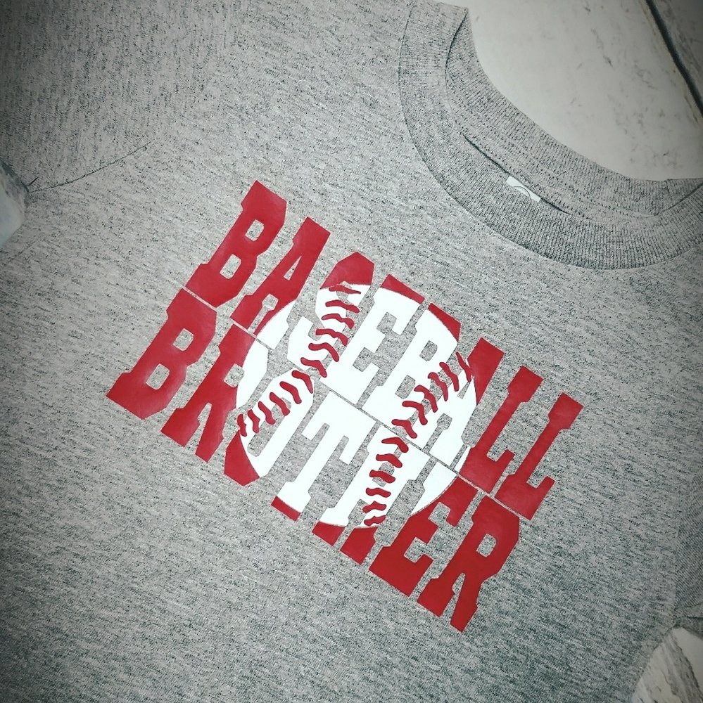 Boys custom made baseball tshirt
